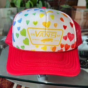 VANS Rainbows Hearts Mesh Trucker Hat